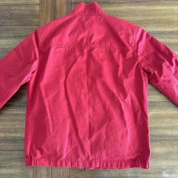 Brooks Brothers Red Fleece Full Zip Up Lightweight Jacket Men’s SZ M Red - Picture 11 of 15